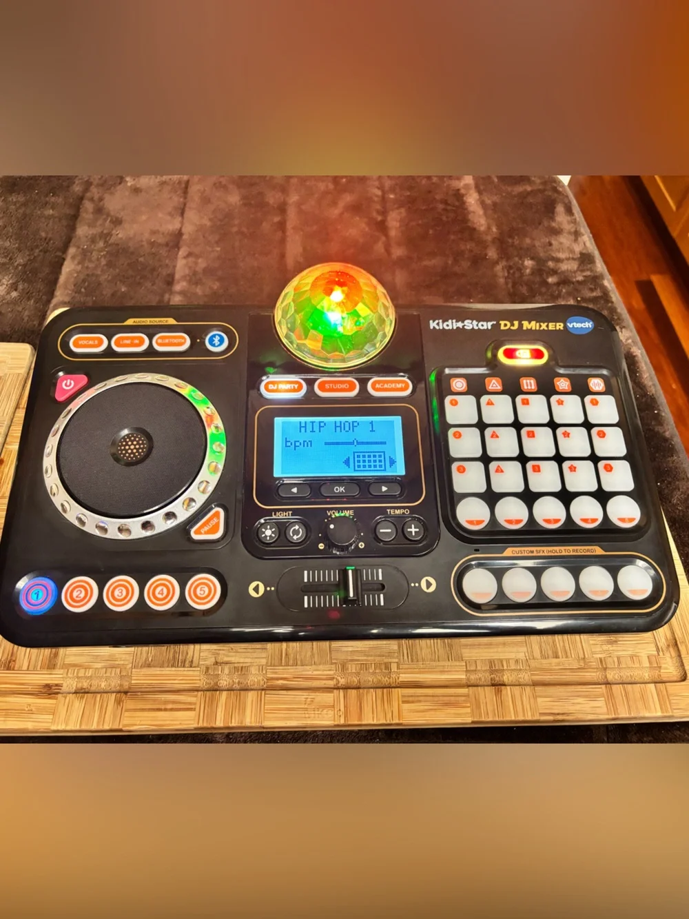 VTech Kidi-Star DJ Mixer Toy — Black and Orange